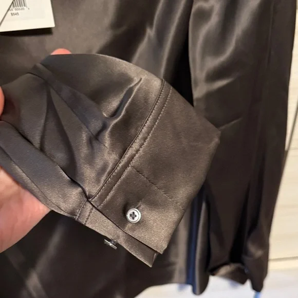 TWP Chocolate Silk Blouse - Picture 6 of 6